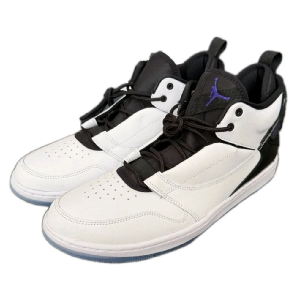 NIKE AIR JORDAN Men's "Fadeaway" Concord Basketball Sneakers Men's Size 10.5 New - Picture 2 of 8